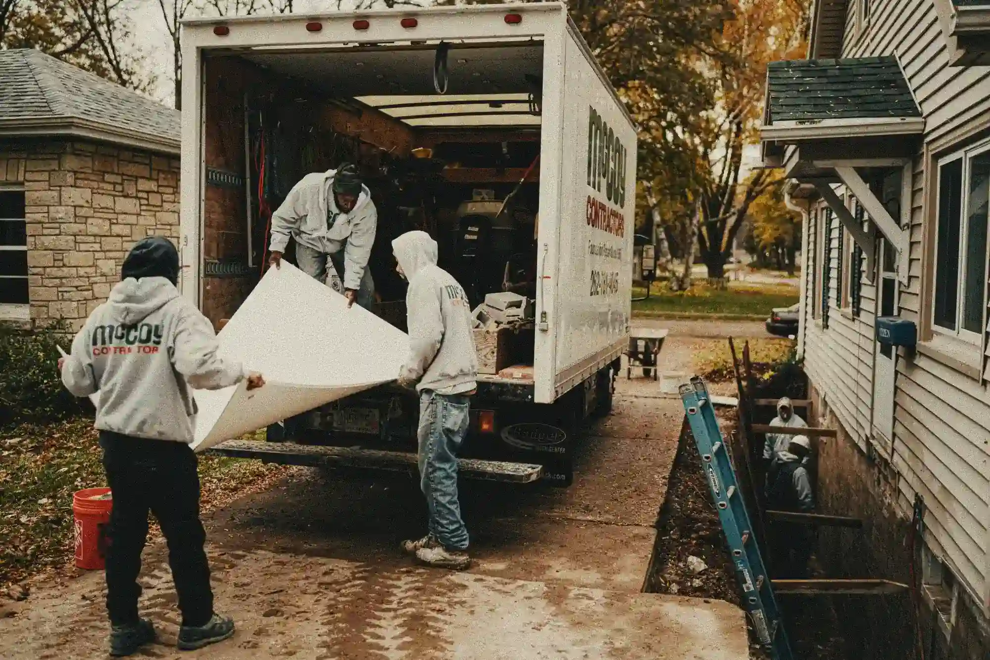 McCoy Crew Off-Loading Truck