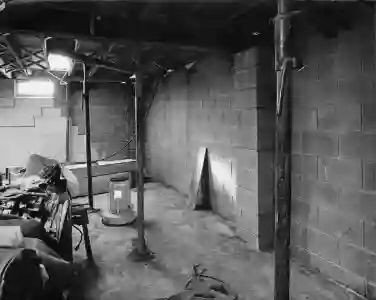 Collapsed foundation wall repair by McCoy Contractors - expert structural foundation repair