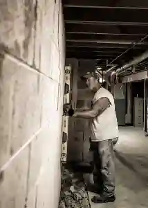 Carbon fiber wall support installation in Milwaukee by McCoy Contractors