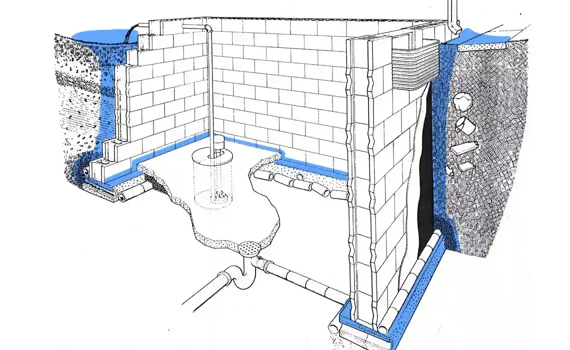 Seepage Where Floors Meet the Wall Diagram