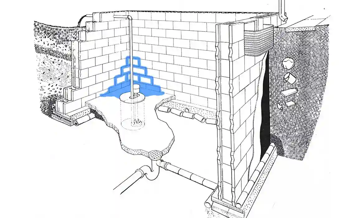 Staining in Corners Diagram